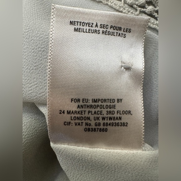 Leifsdottir Sarita Swing Dress Anthropologie Silk Butterfly Print Size 10 - Picture 14 of 14